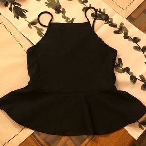 Urban Outfitters - black fitted peplum too, M 🖤